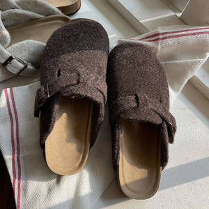 Nuevas Sandalias de Plataforma Unisex para Otoño 2025, Antideslizantes, Transpirables, con Parte Superior de Fieltro Suave, Zuecos Casuales para Mujer - Product Image 3