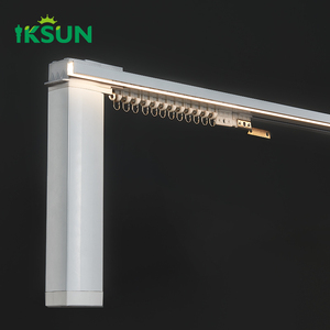 Iksun Nhà Thông Minh Tùy Chỉnh Cơ Động Cơ Rèm Cửa Điều Khiển Từ Xa Điện Tự Động Động Cơ Rèm Đường Sắt Theo Dõi Với LED Ánh Sáng - Product Image 2