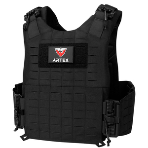 Gilet tactique modulaire léger MOLLE pour homme – Respirant, à libération rapide, porte-plaques réglable pour l'entraînement en extérieur - Product Image 2