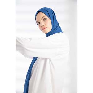 Indigo Crepe <b>Knitted</b> <b>Shawl</b> - Product Image 3