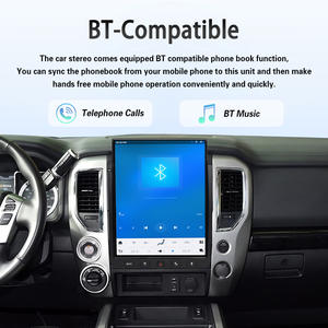 Radio de coche con pantalla táctil de 15.6'' con Android Auto, GPS, navegación, reproductor multimedia, Carplay inalámbrico para Nissan Titan 2016-2019 - Product Image 3