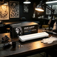 Rouleau de papier transfert thermique A4 pour tatouage, feuilles de pochoirs faciles à appliquer, durable plus de 20 jours, pour imprimante jet d'encre, copieur, art corporel, Inkart 30m