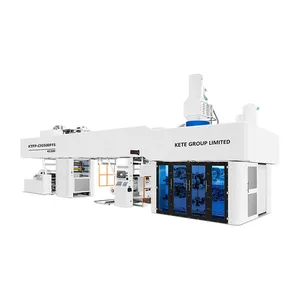 Máquina de impressão flexográfica de tambor central, filme resistente de 6 cores, prensa de impressão flexográfica CI totalmente servo sem engrenagens