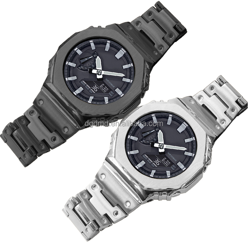 GA2100 Solid Stainless Steel Strap Replacement for GA-2100/2110