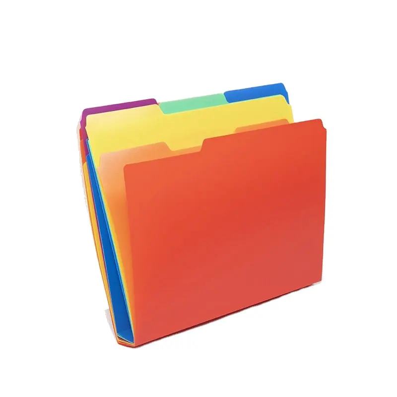 Custom Full Page Color Certificate Manila Classification File Folders 1 Divider Type Suspension Files Shape Folder