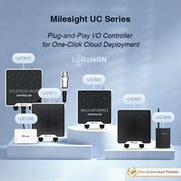 Milesight UC300 Contrôleur IoT industriel LoRaWAN 4G Passerelle RS485 Modbus RTU 6DI 2DO 2AI 2PT100 pour Usine Intelligente et BMS