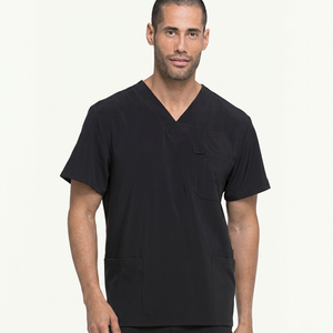 Uniformes Médicos Unisex de Primera Calidad BEMORE SPORTS, Blusas Médicas de Manga Corta con Cuello en V, Tejido de Spandex/Poliéster - Product Image 1