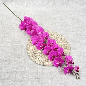 A-949 grande orchidée Cymbidium blanche au toucher réel <span class=keywords><strong>15</strong></span> têtes fleur artificielle en Latex avec longue tige fausse orchidée <span class=keywords><strong>de</strong></span> haute qualité - Product Image 4