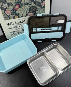 Contenitore Termico per Alimenti Personalizzato da 1,2L, 3 Scomparti, in Acciaio Inox, per Adulti/Ufficio - Product Image 6