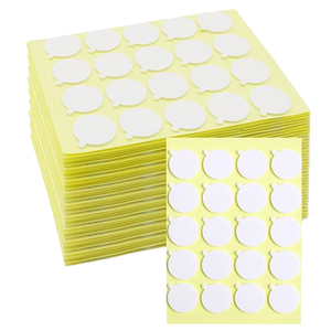 Autocollants de mèche ronds transparents, résistants à la chaleur, écologiques, de haute qualité, faciles à utiliser, avec logo personnalisé pour la fabrication de bougies DIY - Product Image 1