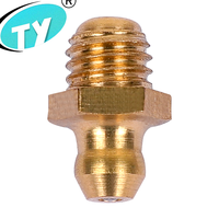 Raccords de graissage en laiton zingué personnalisés TY Factory pour l'industrie automobile, pièces automobiles M10*1, graisseur droit GB 1152 36