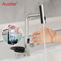 trou tasse rondelle mat noir en acier inoxydable retirer pulvérisateur évier robinet de cuisine avec verre rinceur