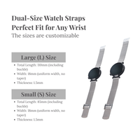 Bracelet de montre milanais personnalisé de 18 mm en acier inoxydable 316L avec fermoir pliable et bracelet respirant pour Samsung Huawei Xiaomi Smartwatches