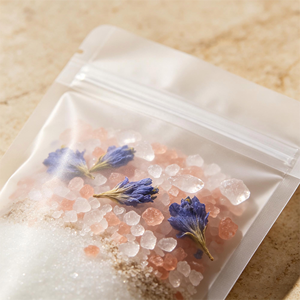 Brinelume Körper-Bade-Geschenkset: Natürliches Botanisches Epsom-Salz, Magnesiumsulfat, Meersalz für Entspannende Fußbäder und Heim-Spa in Mattiertem Beutel - Product Image 1