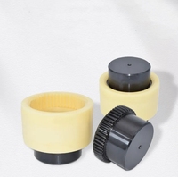 Accouplements d'arbre à engrenages Bowex flexibles en acier avec manchon en nylon, TGL 24 28 32 42, à dents en forme de tambour, trou personnalisable, gorge à clavette, pignon