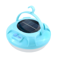 Lámpara de Trabajo Colgante de Emergencia Solar Portátil Recargable por USB, Linterna para Tienda de Campaña, Cuerpo de ABS, LED 6000K, Luz Diurna Regulable, IP54