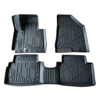 Karpet Mobil Kulit PVC 3D Mewah KADDEN Grosir, Tahan Air, Awet, Custom untuk SUZUKI Swift 2012-2015 Warna Hitam