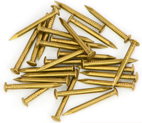 Clous décoratifs ronds en laiton doré, petits clous métalliques pour boîtes en bois, quincaillerie en gros