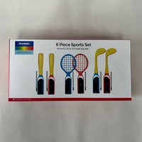 TNS-5115 6in1 Sport Set pour Switch 2 / Switch / Switch OLED Joy-Pad Tennis Raquette Golf Club Baseball Bat