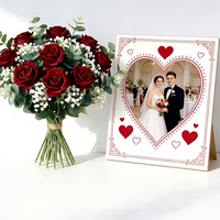 Vente flash : Boule de fleurs artificielles en soie bordeaux de 50 cm, centre de table pour mariage, arrangement de roses fait main pour la Saint-Valentin