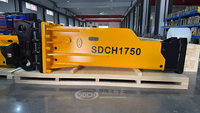 Ciseau hydraulique SDCH1750 de 175 mm pour excavatrice de 35 à 40 tonnes, compatible avec Sany SY365, CAT 336, Komatsu PC400, marteau brise-roche