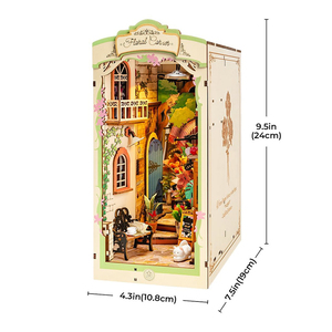 <span class=keywords><strong>Robotime</strong></span> Rolife US Warehouse TGB09 Esquina floral Casa en miniatura Rompecabezas de madera 3D DIY <span class=keywords><strong>Book</strong></span> Nook - Product Image 3