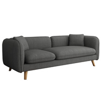 Canapé en tissu nordique pour petit appartement, combinaison moderne minimaliste, canapé simple, double ou triple place pour salon et appartement