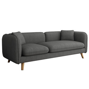 Nordic Fabric Sofa Small Apartment Combination Modern Minimalist <b>Single</b> Double Triple Seat Sofa For Living Room Apartment - Product Image 2