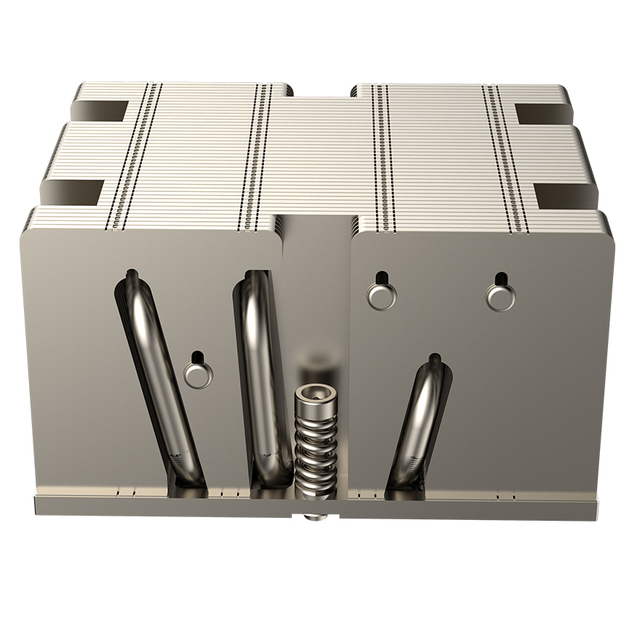 2U Server CPU Cooler SP5 Passive Heatsink with 6 Heat Pipes Aluminum Fin for AMD EPYC 7004 High TDP 350W Data Center Cooling