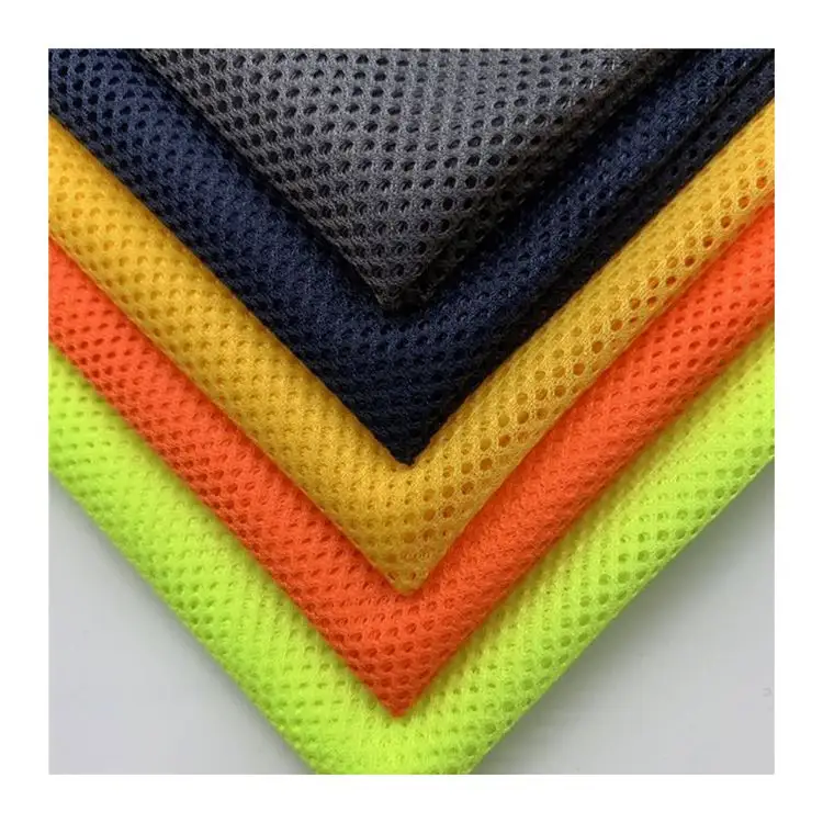 Hochwertiges Polyester gewebe Kett strick gewebe für Sport bekleidung Futter/Taschen/Mütze/Schuhe