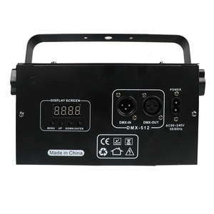 Luces de fiesta DJ animación 3D RGB Lazer iluminación de escenario DMX512 proyector de discoteca activado por sonido para Bar boda club nocturno espectáculo en vivo - Product Image 2