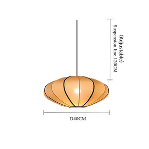 12 wát LED Đèn lồng đèn chùm vải Mặt dây chuyền treo đèn cho không khí trang trí phong cách hiện đại đèn chùm & đèn Mặt dây chuyền - Product Image 4