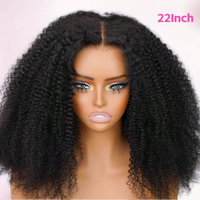 Perruque 12A 100% Cheveux Humains, Perruque Frontale avec Fermeture en Dentelle Suisse, Perruques Frontales HD 13x4 Bouclées Crépues pour Femmes Noires