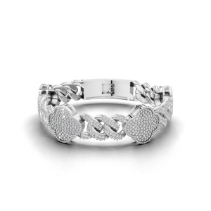 Bracelet Hiphop en Moissanite Diamantée, Vente Flash, Éclat Exceptionnel, Idéal pour Tenues Décontractées et Soirées, Disponible au Prix Export - Product Image 1