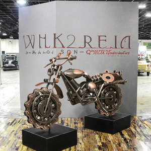 Creative <b>Retro</b> Wrought Iron Harley Motorcycle Ornaments Personalities Still Life Locomotive Model Toys Perfect Birthday Gifts - Product Image 3