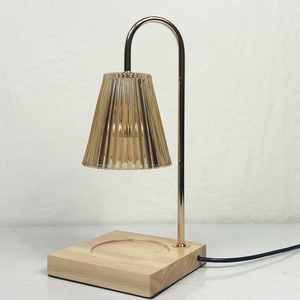 Modern Wood <b>Base</b> <b>Table</b> <b>Lamp</b> with Black Glass Flower Shade E27 LED 2700K AC Flexible Neck High CRI 90 for Bedroom Decor - Product Image 1