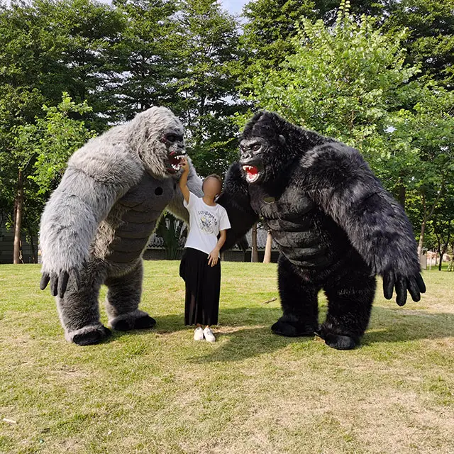 2,6 M realista mono gorila inflable traje <span class=keywords><strong>de</strong></span> la mascota
