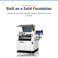 Mesin Solder Paste Printer Presisi SMT PLC Momentum II 100 MPM Baru
