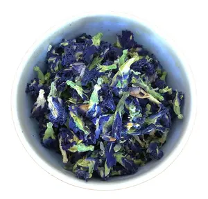 OEM Anthocyanin Herbal Tea Blue Butterfly Pea Tea Butterfly Flower Slimming untuk Ice Bubble Tea