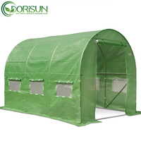 Saison d'hiver Cadres d'extérieur en PE Tunnel de jardin portable Usage domestique Petit tunnel à pied en poly Serre à vendre