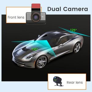 Nouvelle caméra embarquée WiFi GPS 2K avec carte SIM 4G, enregistreur vidéo DVR pour voiture, boîte noire de voiture, double objectif avant/arrière, moniteur en direct, enregistrement en boucle - Product Image 5