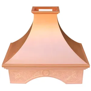 Luxury antique heritage kitchen design copper kitchen range hood farmhouse factory direct price for sale