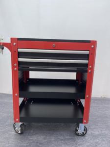 धातु 2 दराज रोलिंग टूल गाड़ी औद्योगिक सेवा वर्कबेंच के साथ भंडारण गैरेज उपकरण ट्रॉली के साथ - Product Image 5