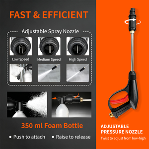 Pompe de <span class=keywords><strong>Nettoyeur</strong></span> <span class=keywords><strong>Haute</strong></span> <span class=keywords><strong>Pression</strong></span> 160 bars 220V pour Lave-Auto Domestique, Machine de Lavage Jet et <span class=keywords><strong>Nettoyeur</strong></span> Automobile - Product Image 4