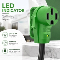 Adaptateur de câblage GUANKAI L5-30P vers 14-50R avec disjoncteur, 30A 125V vers 50A 250V, 18 pouces, homologué ETL, pour camping-car et remorque