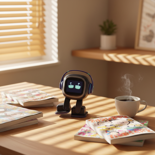 AI Intelligent Electronic Robot Toy - , Multi-Robot Connection Social Interaction, Home/Office Decor for Kids & Atduls