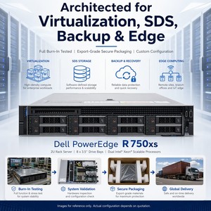 เซิร์ฟเวอร์เครือข่าย Dell PowerEdge R750XS สำหรับ DeepSeek, Deep Learning, ฐานข้อมูลเสมือน, AI, เซิร์ฟเวอร์แบบแร็ค 2U, สถาปัตยกรรมแบบ Dual-Socket - Product Image 6