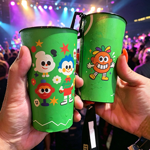Gobelets de fête de Noël réutilisables personnalisés, imprimés par sublimation, gobelets de mariage mignons, gobelets en plastique PP personnalisés avec logo - Product Image 5