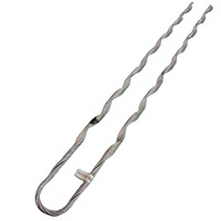Serre-câble préformé direct usine, pince de maintien en acier galvanisé pour câble de terre ADSS OPGW ligne aérienne