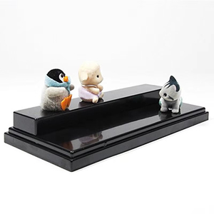 2 tầng Riser trường hợp rõ ràng <span class=keywords><strong>Showcase</strong></span> <span class=keywords><strong>Acrylic</strong></span> hành động <span class=keywords><strong>Pop</strong></span> con số hiển thị trường hợp với cơ sở màu đen Riser cho nước hoa statuette - Product Image 2